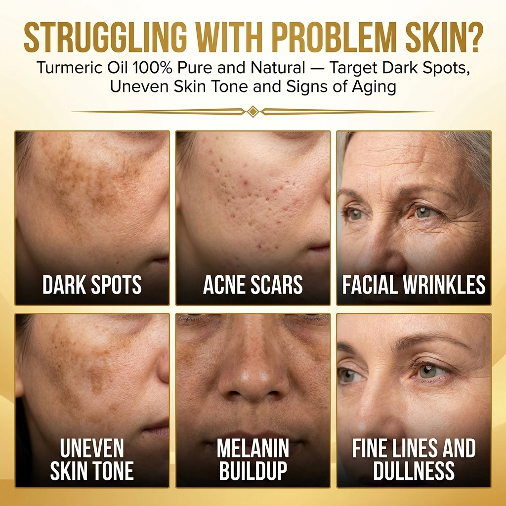 Skin problems targeted by PeelRevive Turmeric Serum — dark spots, uneven tone, dullness