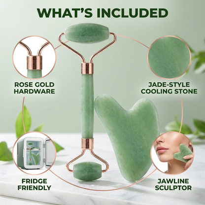 ReviveSculpt Facial Roller & Gua Sha Set | PeelRevive